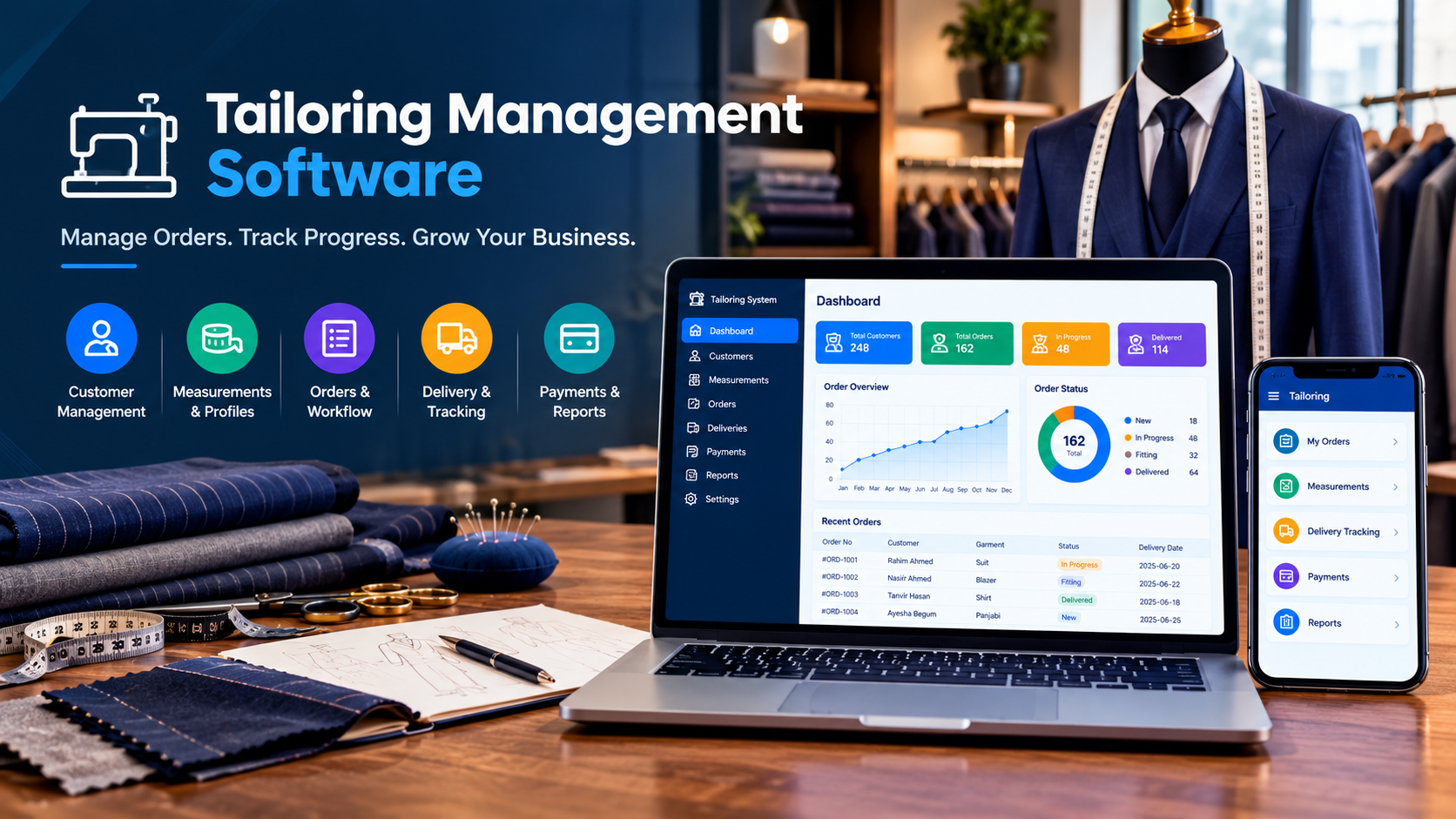 Tailoring Management Software