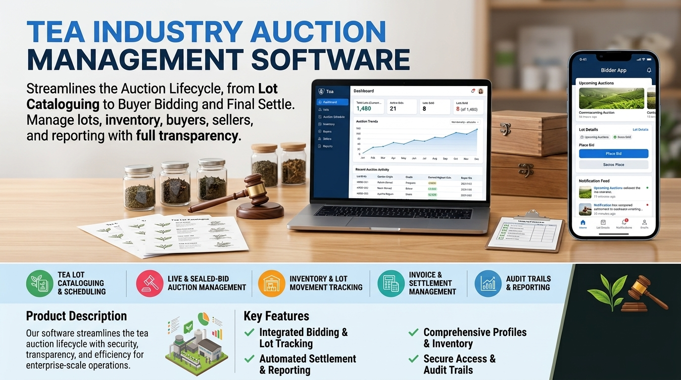 Tea Industry Auction Management Software